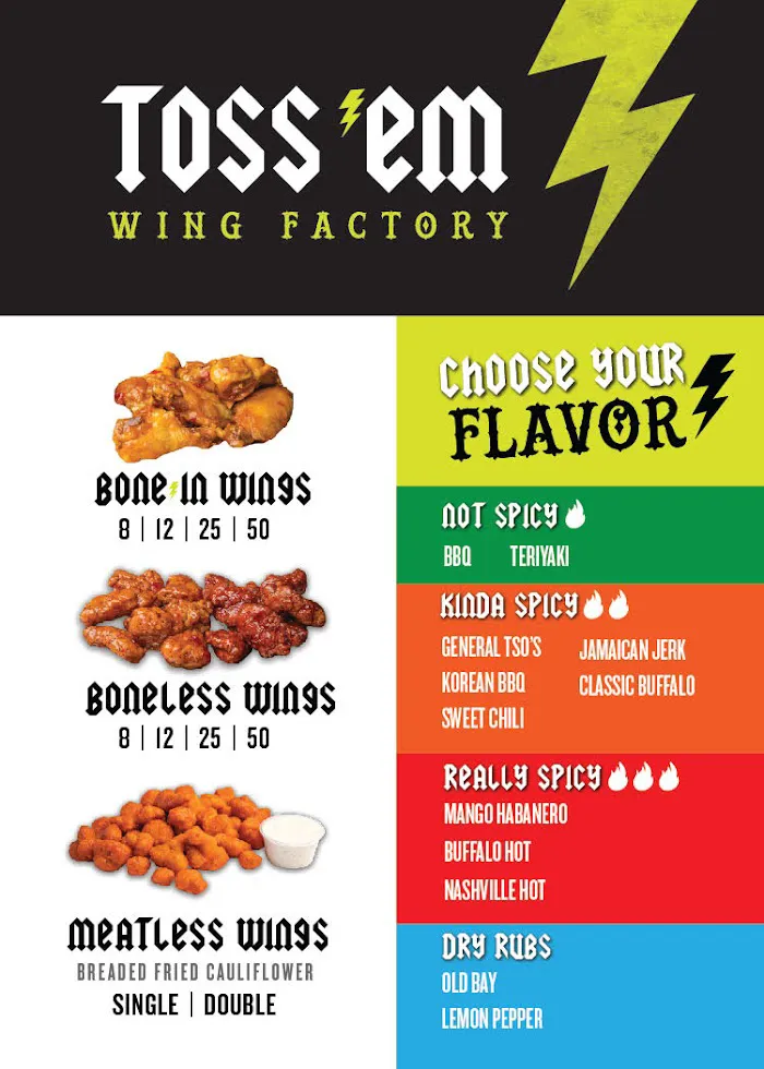 Toss Em Wing Factory 1