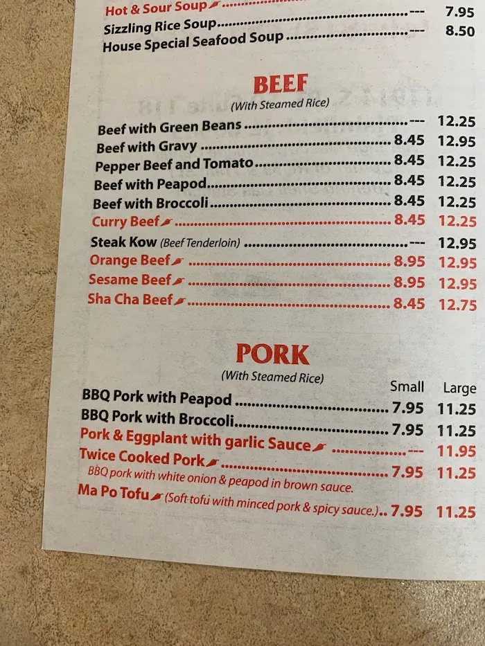 Yen Ching Chinese Carry Out 8
