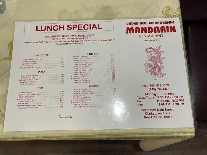 The New Mandarin Chinese Restaurant of New City 6