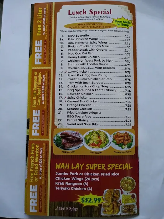 Wah Lay Chinese Take Out Restaurant 5