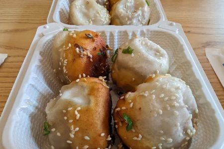 Spring Shanghai Pan-Fried Buns
