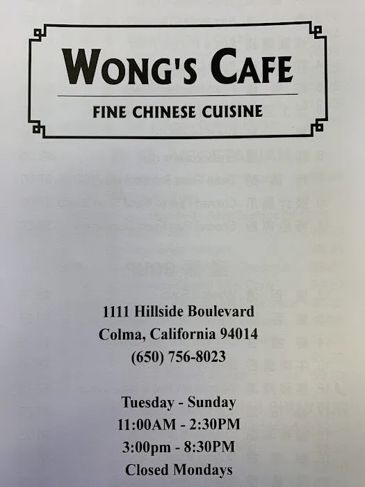 Wong's Cafe 3