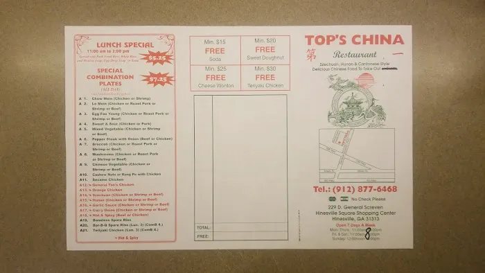 Tops China 8