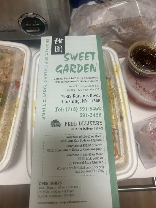 Sweet Garden Chinese food to take out and eat in 6