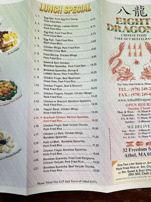 Eight Dragons Take Out Restaurant 9