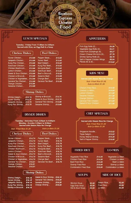 Bamboo Express Chinese Food 9