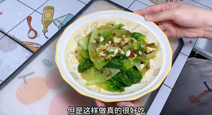 Cold lettuce, steamed eggs|Home-style fast dish step 0