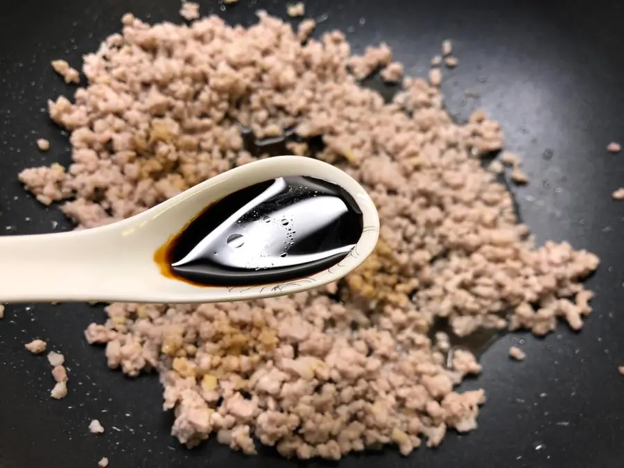 Minced meat, tofu, steamed eggs step 0