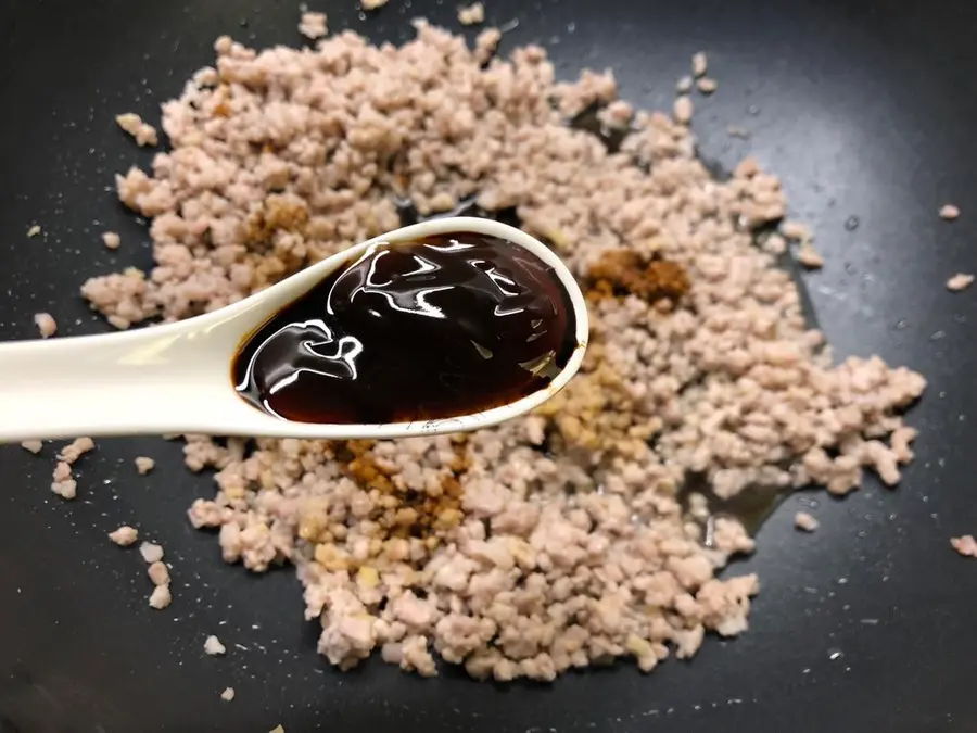 Minced meat, tofu, steamed eggs step 0