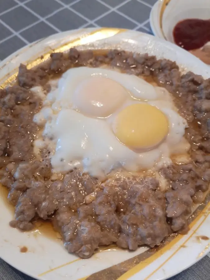 Steamed eggs with meat foam【Elementary school students' table】