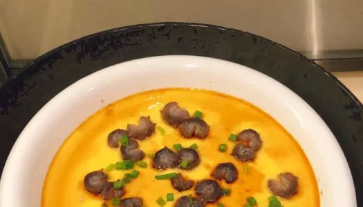 Steamed eggs with sea cucumbers