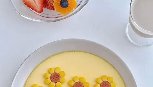  Sunflower steamed eggs