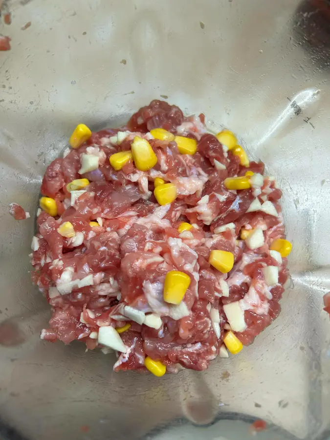 Steamed eggs with minced meat step 0