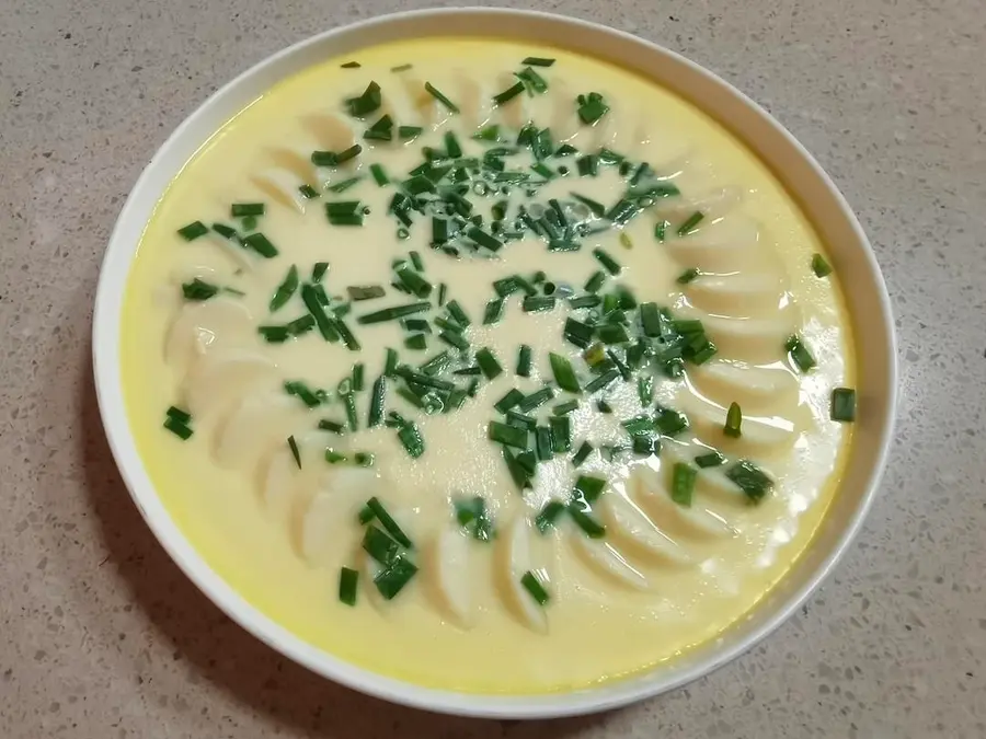 Japanese-style steamed eggs with tofu step 0