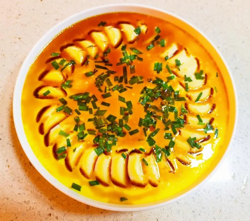 Japanese-style steamed eggs with tofu step 0