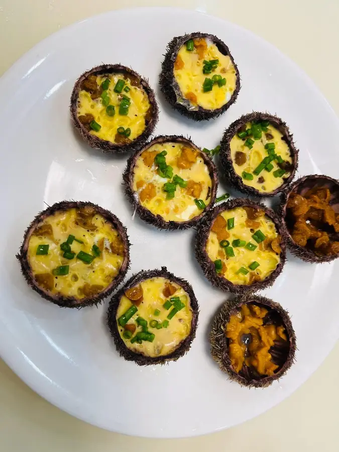 Steamed eggs with sea urchin step 0