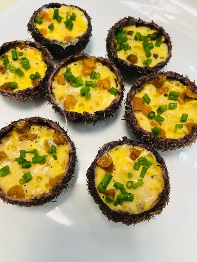 Steamed eggs with sea urchin step 0