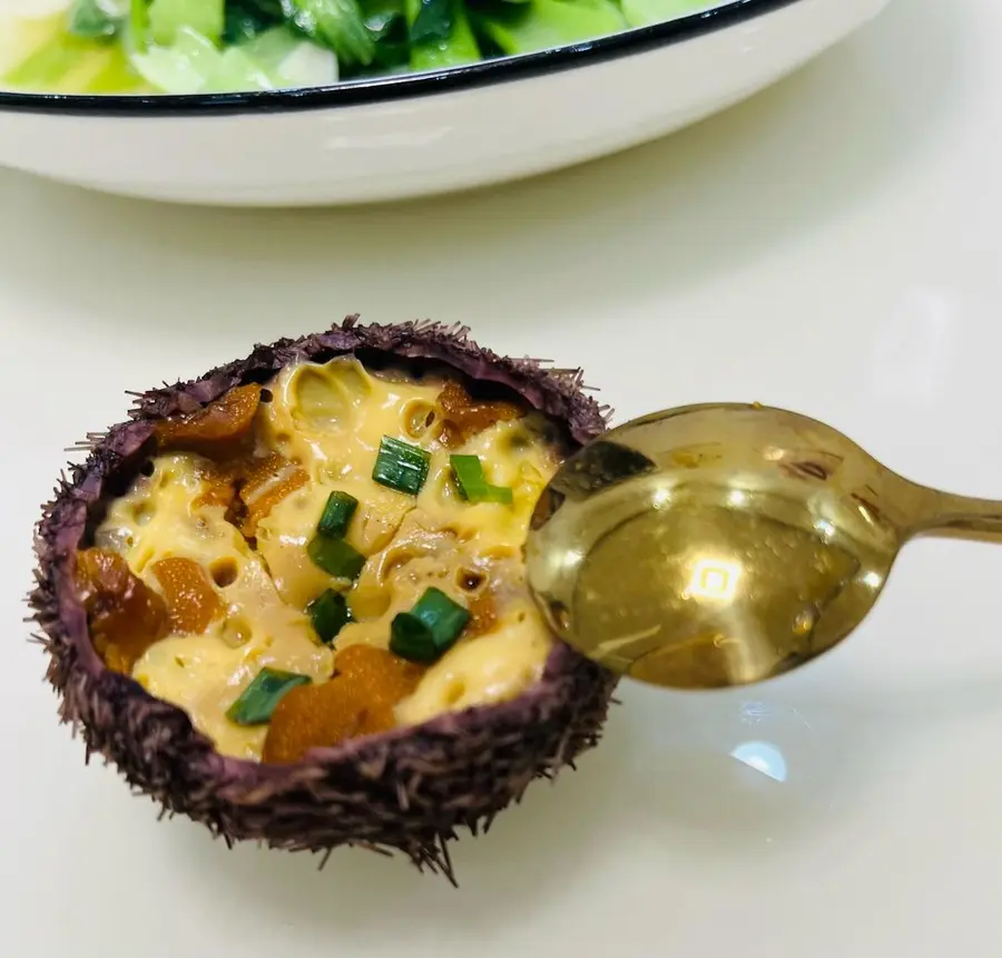 Steamed eggs with sea urchin step 0