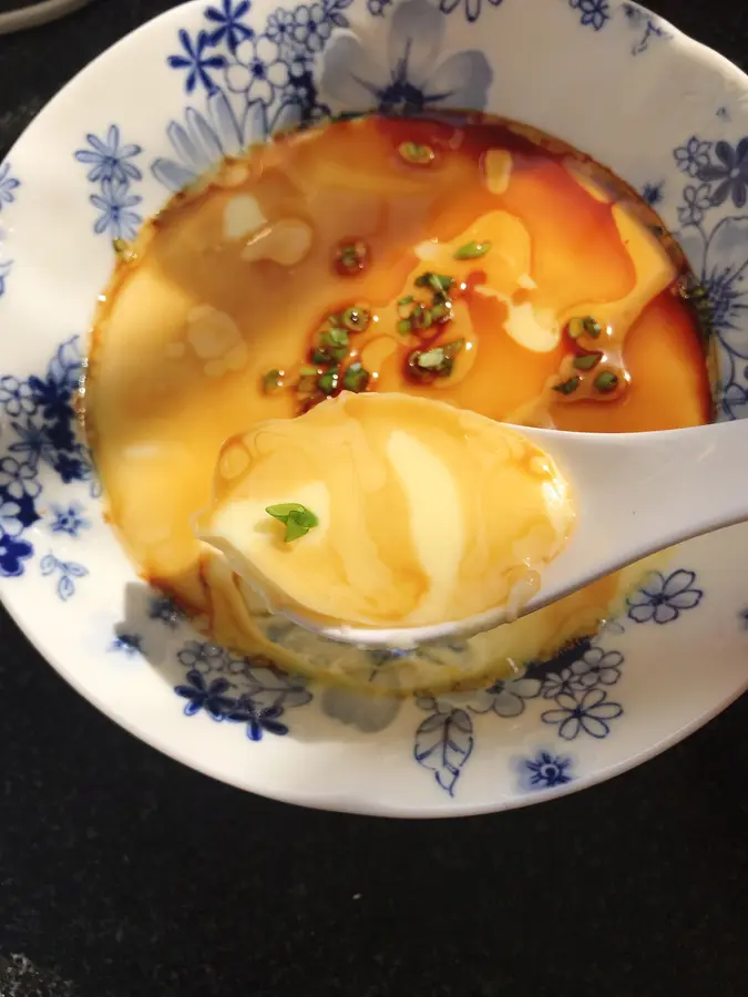 Egg custard, stewed eggs