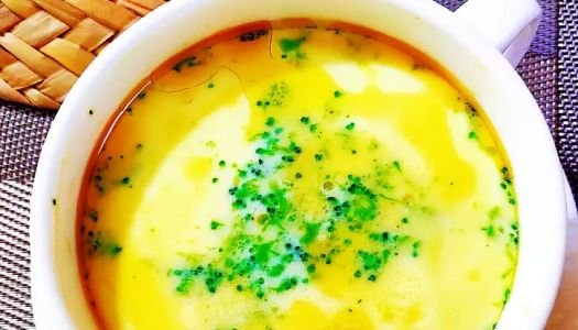 Super tender steamed egg custard! Steamed egg custard with broccoli (for infants over 10 months old)