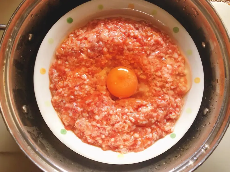 Simple and delicious steamed eggs with meatloaf step 0