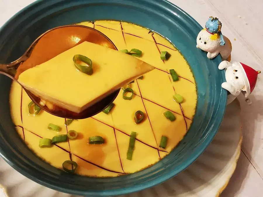 Steamed goose custard