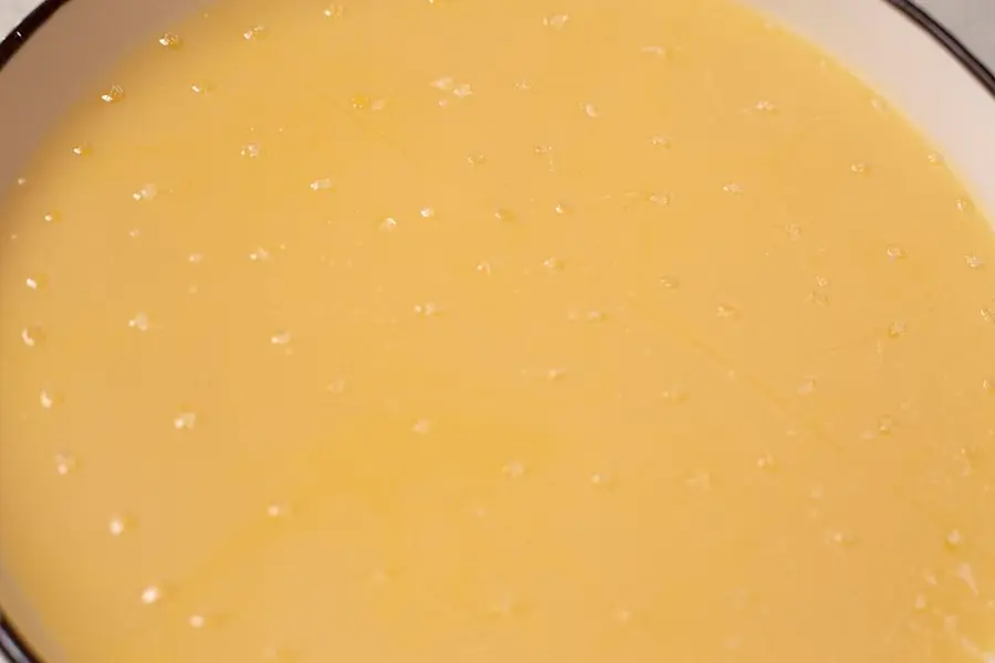 Tender egg custard step 0