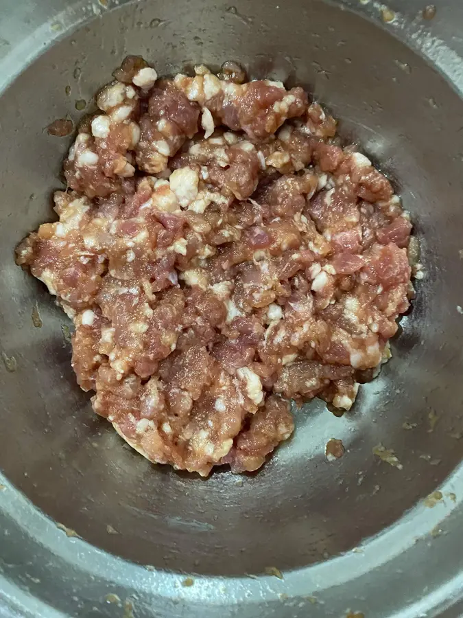 Steamed eggs with minced meat step 0