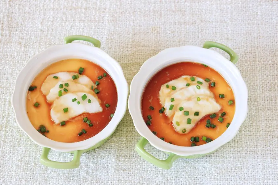 Norwegian Arctic cod steamed custard step 0