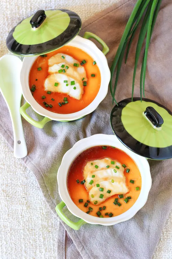 Norwegian Arctic cod steamed custard step 0