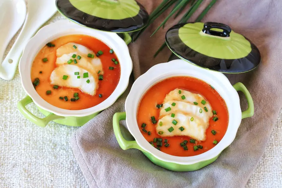 Norwegian Arctic cod steamed custard