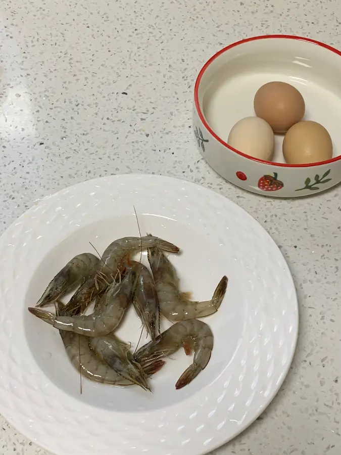 Super tender shrimp egg custard  step 0