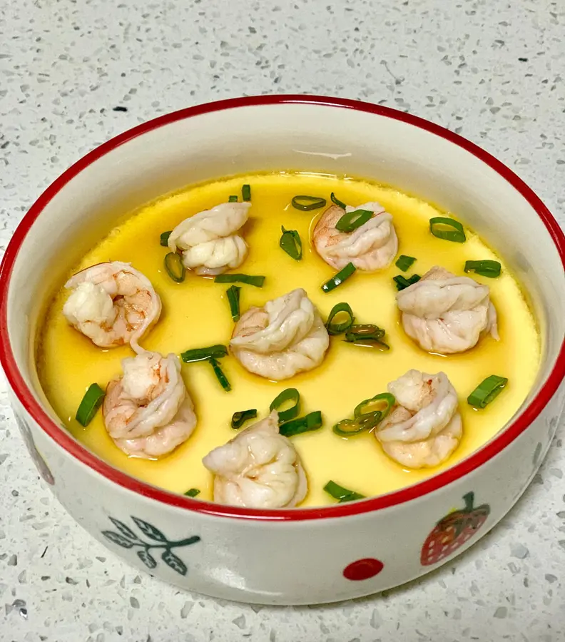 Super tender shrimp egg custard  step 0