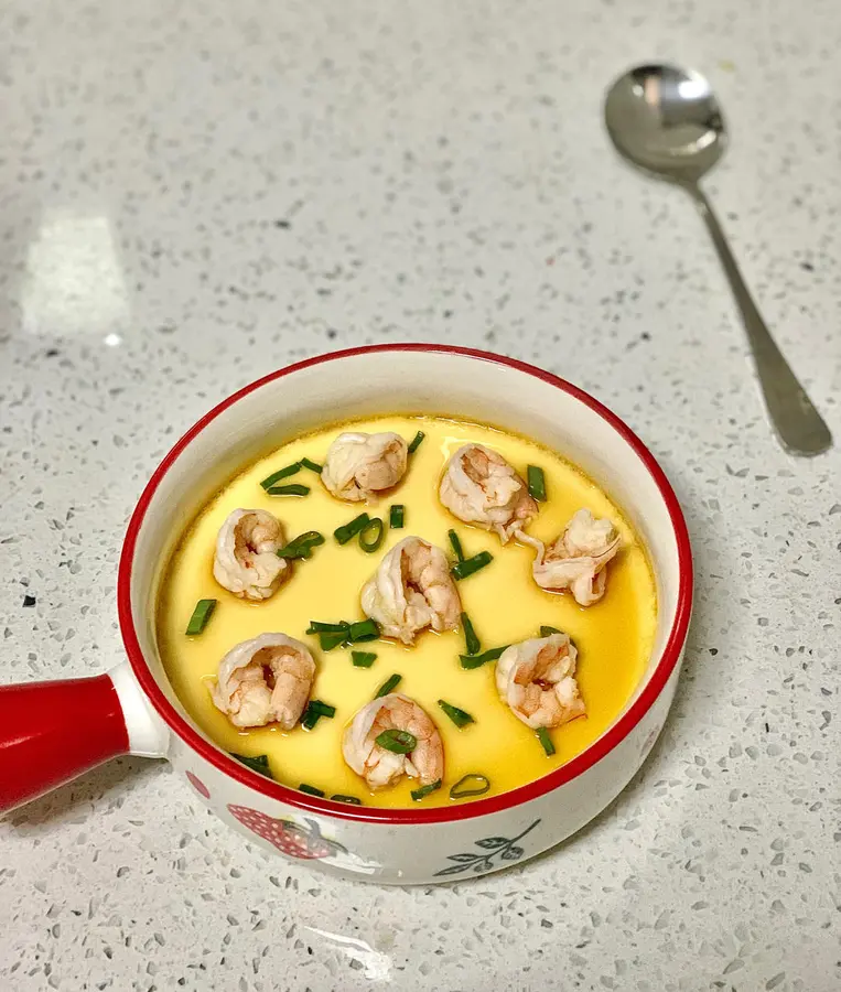 Super tender shrimp egg custard  step 0