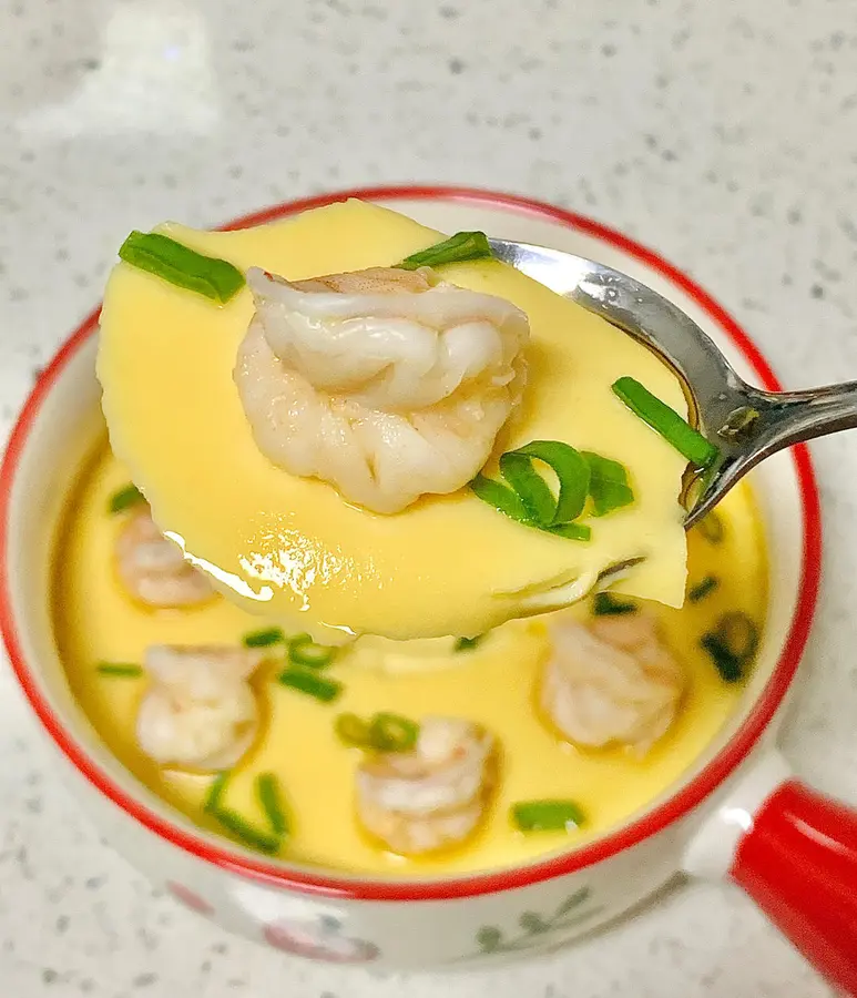 Super tender shrimp egg custard  step 0