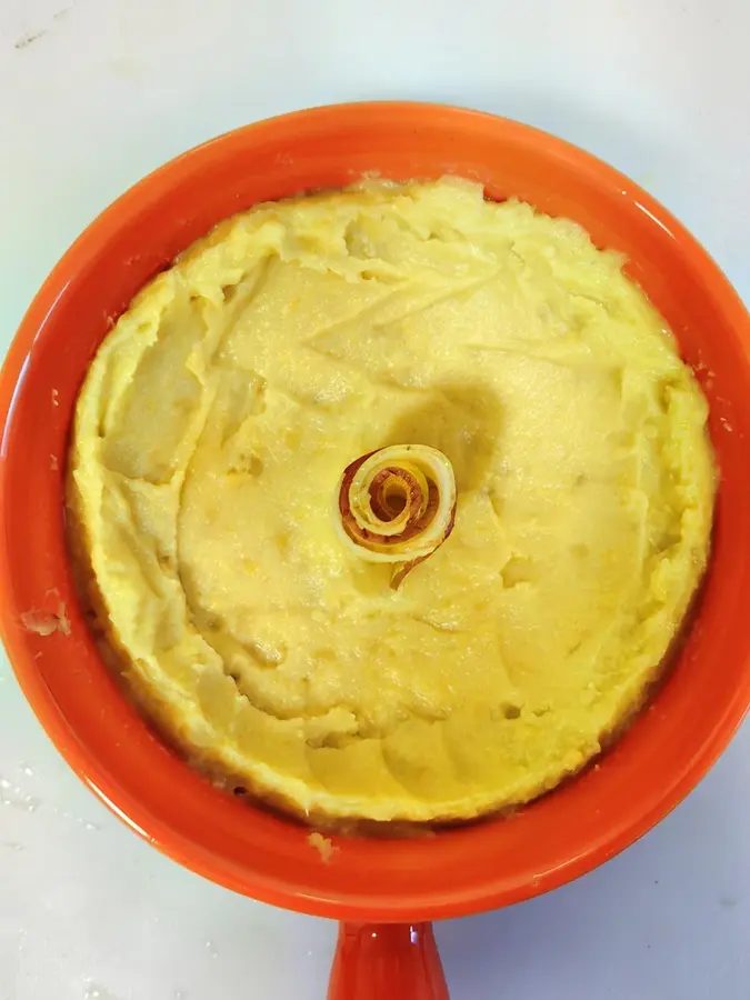 Today's breakfast: Goddess steamed egg, sweet potato, rose apple tart, hot milk step 0