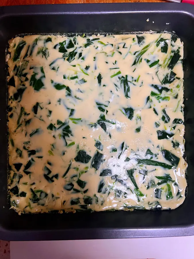 Spinach egg custard and soul dip sauce step 0