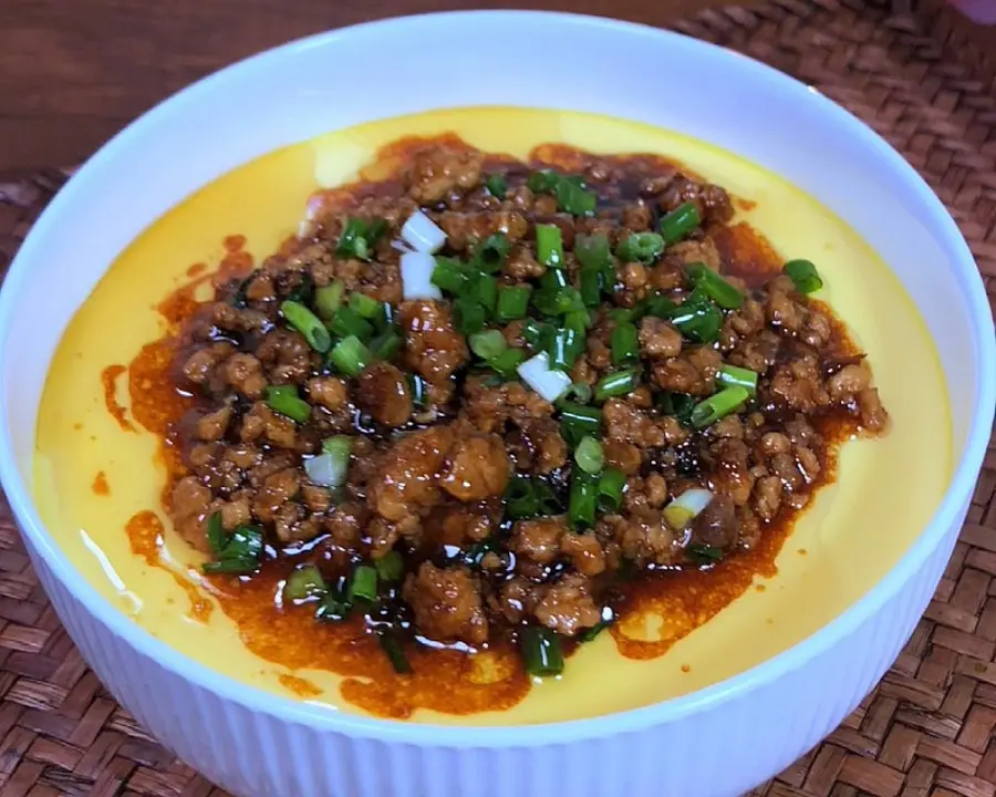 Minced meat and egg custard|Home-style version  step 0