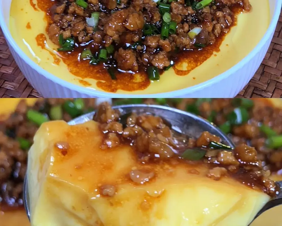 Minced meat and egg custard|Home-style version  step 0