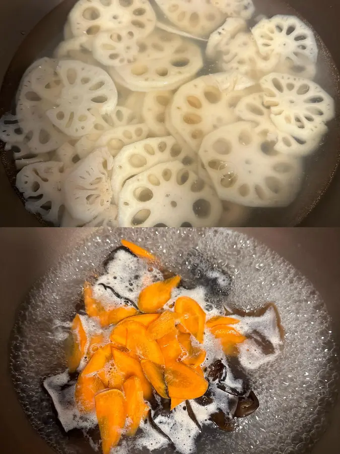 (Vegan) cold fungus lotus root slices step 0