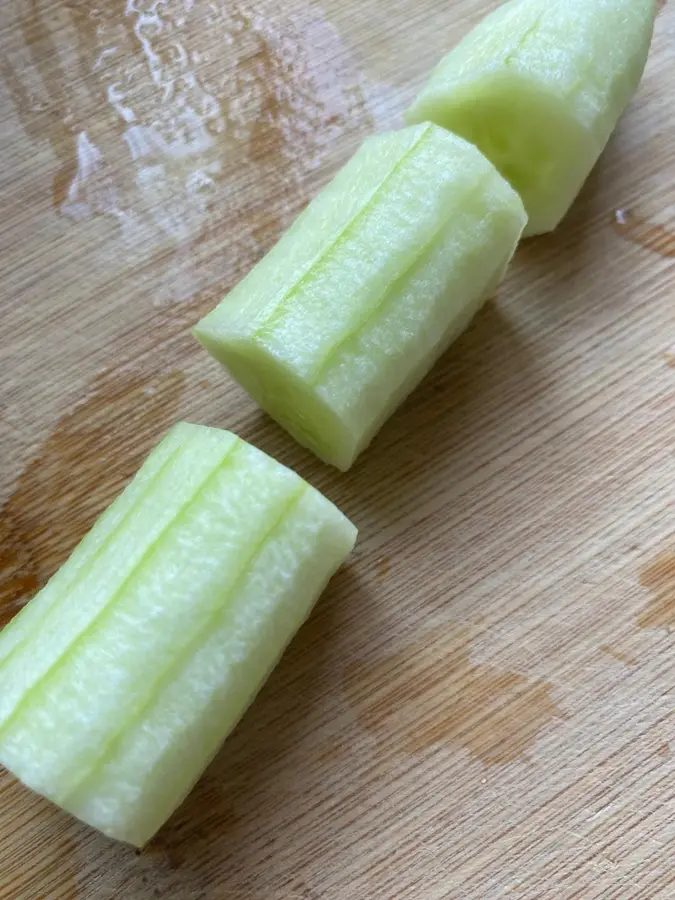 Chilled salad in summer Refreshing cucumber  mixed with fungus step 0