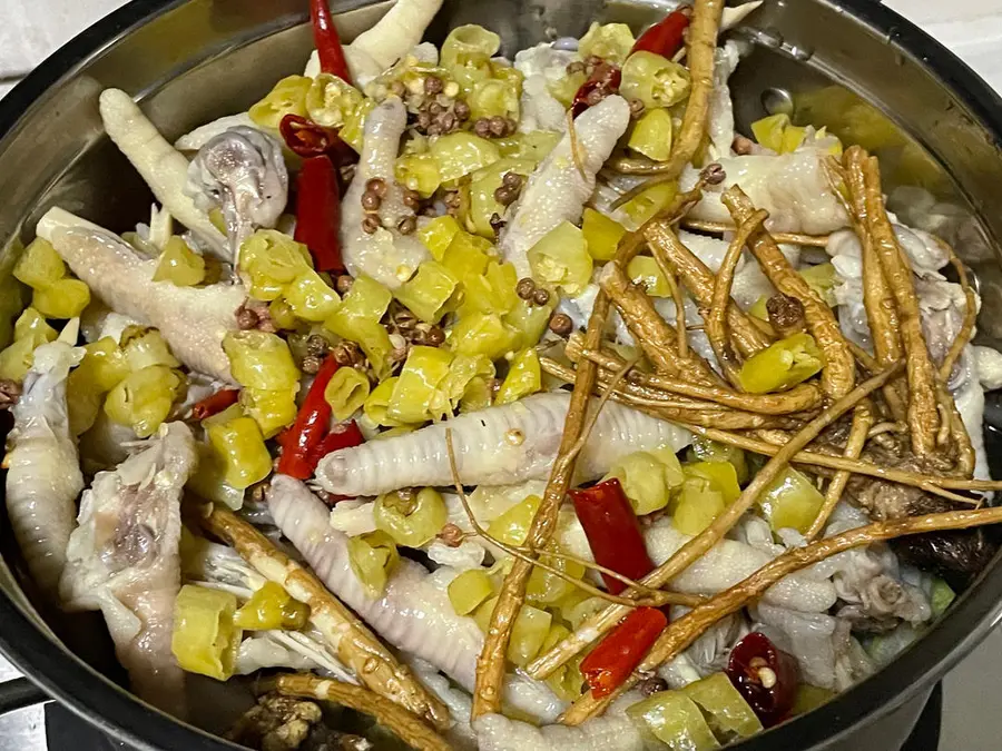 Angelica pickled pepper chicken feet that can be stalled in situ (children can also eat) step 0