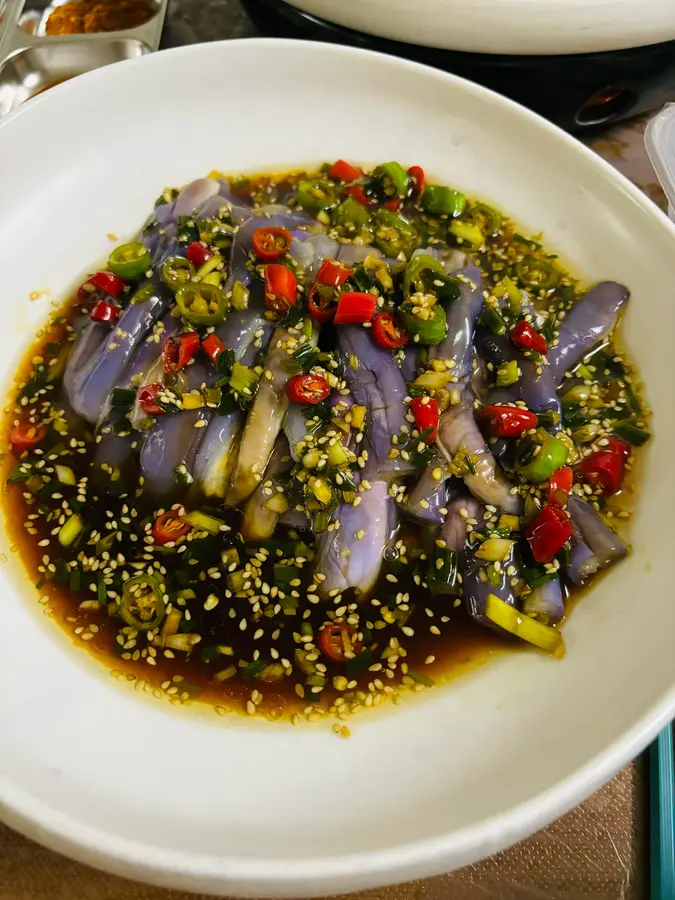 Chilled eggplant step 0