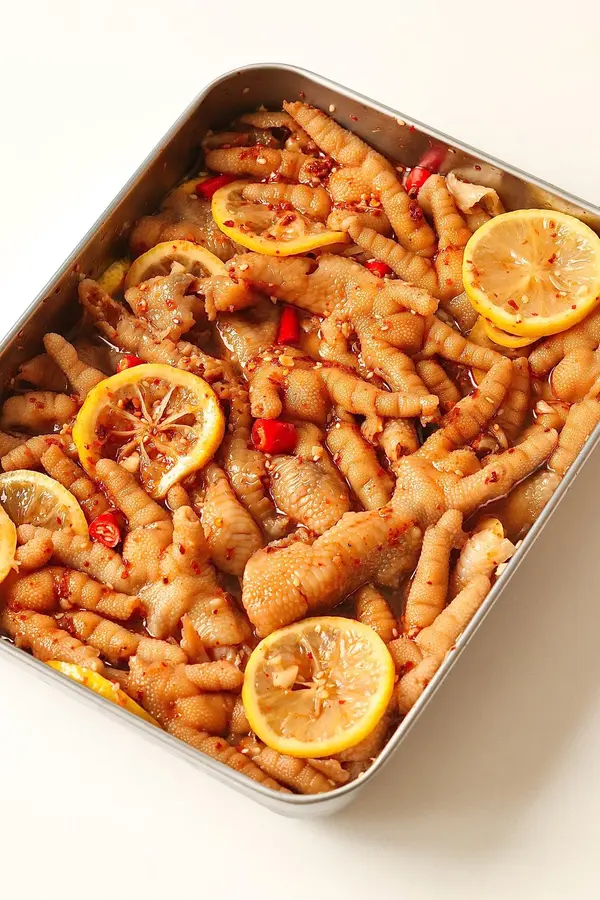 It's so delicious that it's out on the spot|Lemon sour and spicy boneless chicken feet