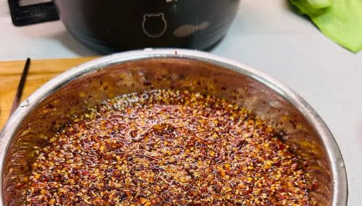 Homemade chili oil