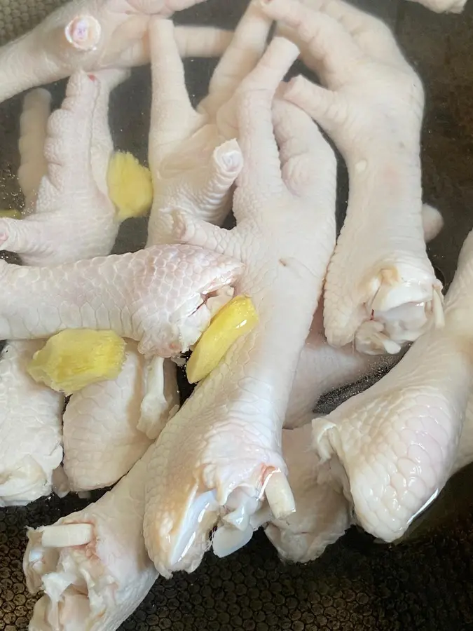 Hot and sour lemon  chicken feet, summer appetizers, cold dishes, not greasy, so delicious that you can't stop step 0