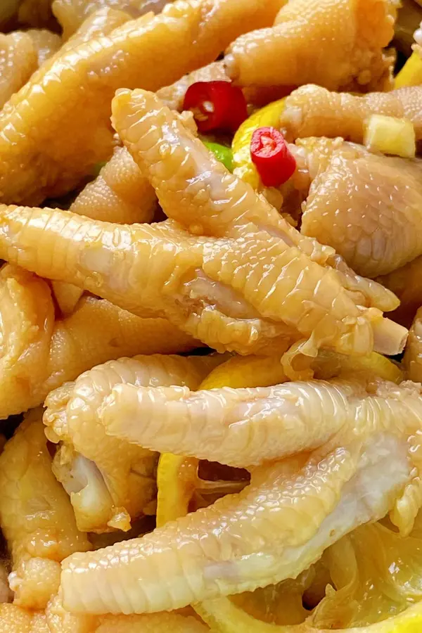 Hot and sour lemon  chicken feet, summer appetizers, cold dishes, not greasy, so delicious that you can't stop step 0