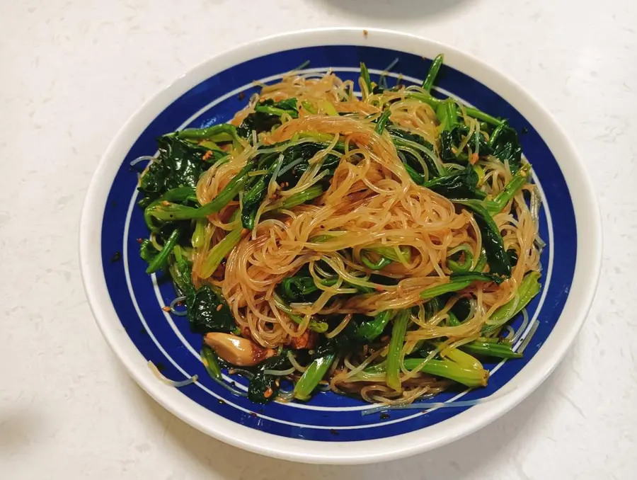 Vermicelli spinach (cold dish start) step 0