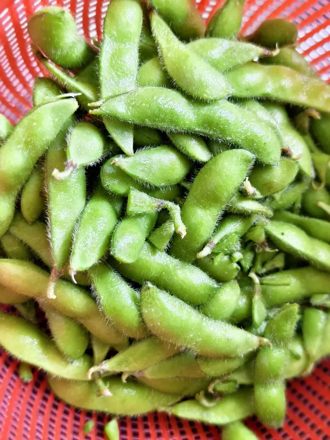 Edamame salad step 0