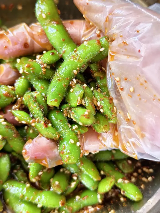 Edamame salad step 0